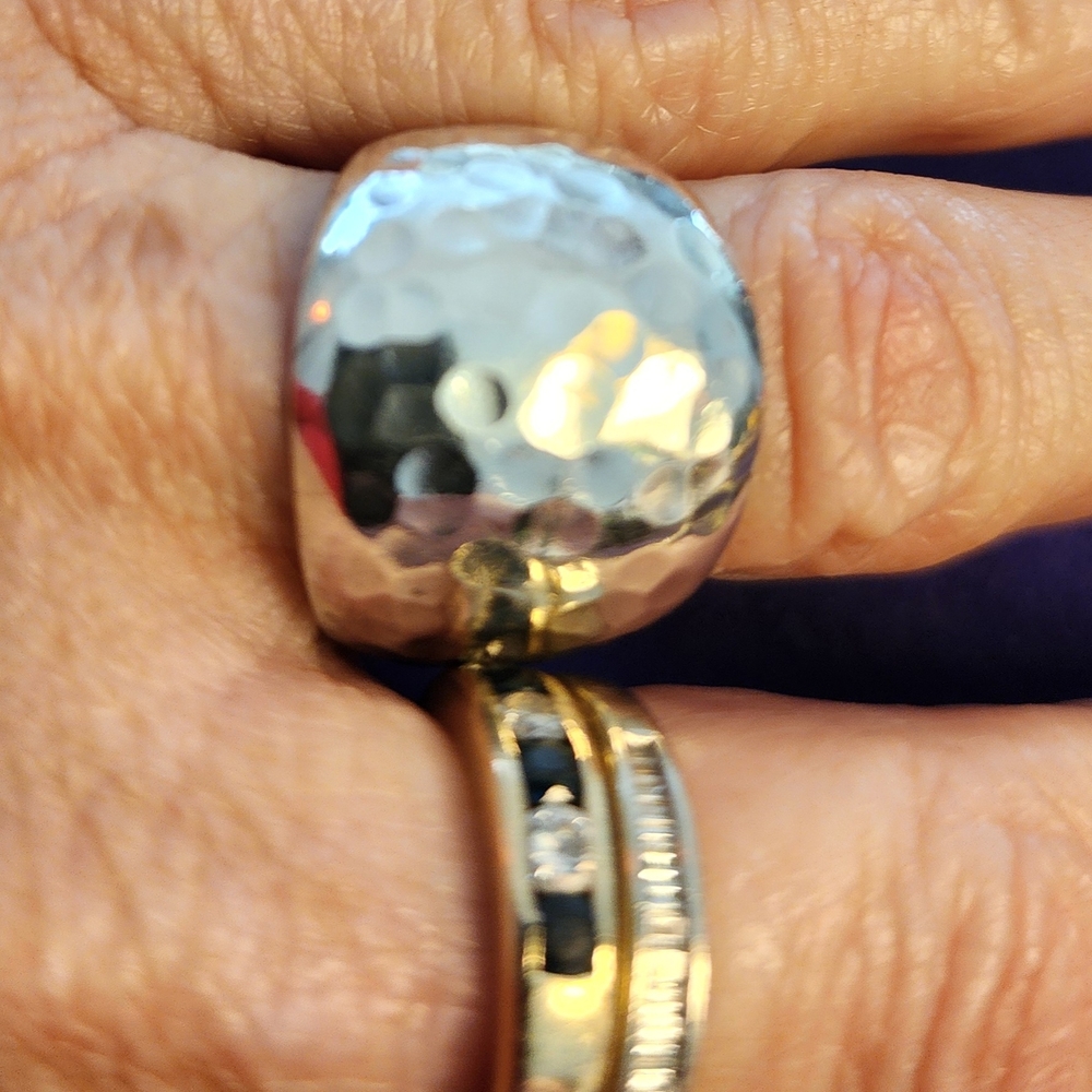 Hammered Silver Ring - image 5